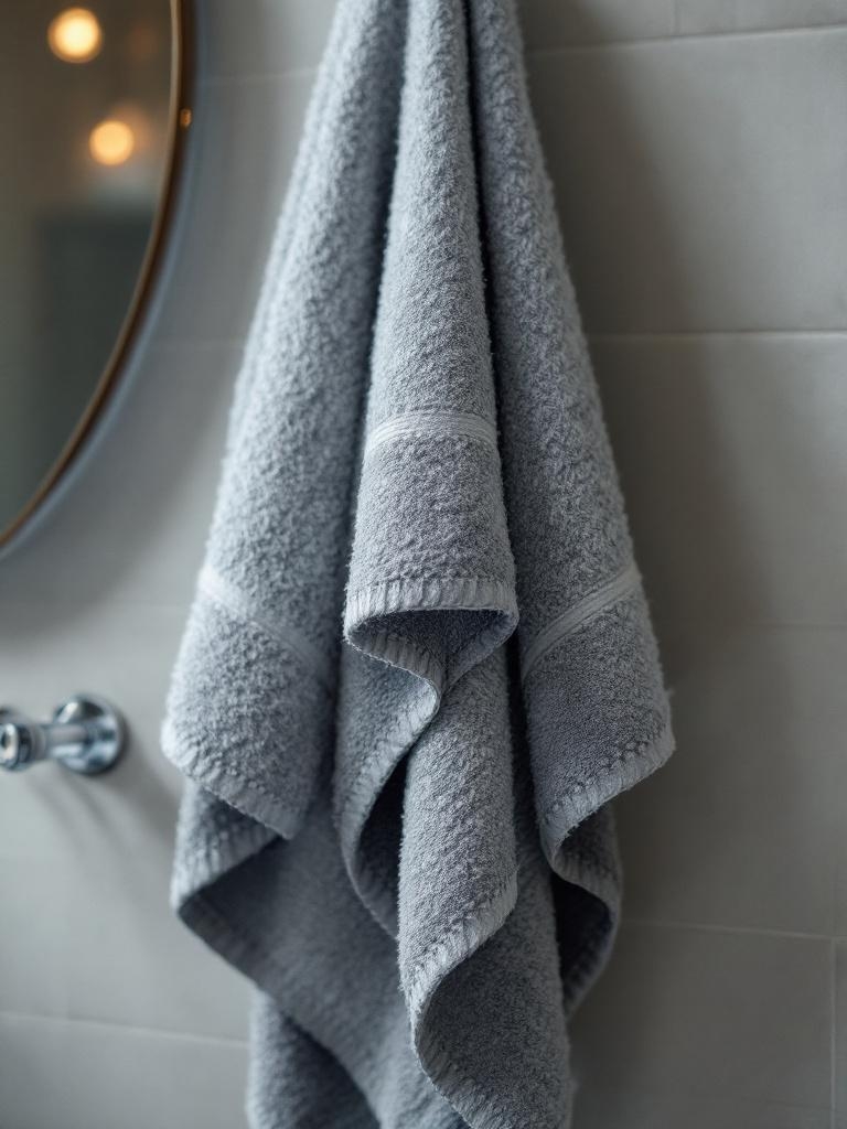 The Bare-Minimum Girl’s Approach to a Sparkling Bathroom 24 Bare-Minimum Girl's Approach to a Sparkling Bathroom: Color-Code Towels So Dirt Can't Hide