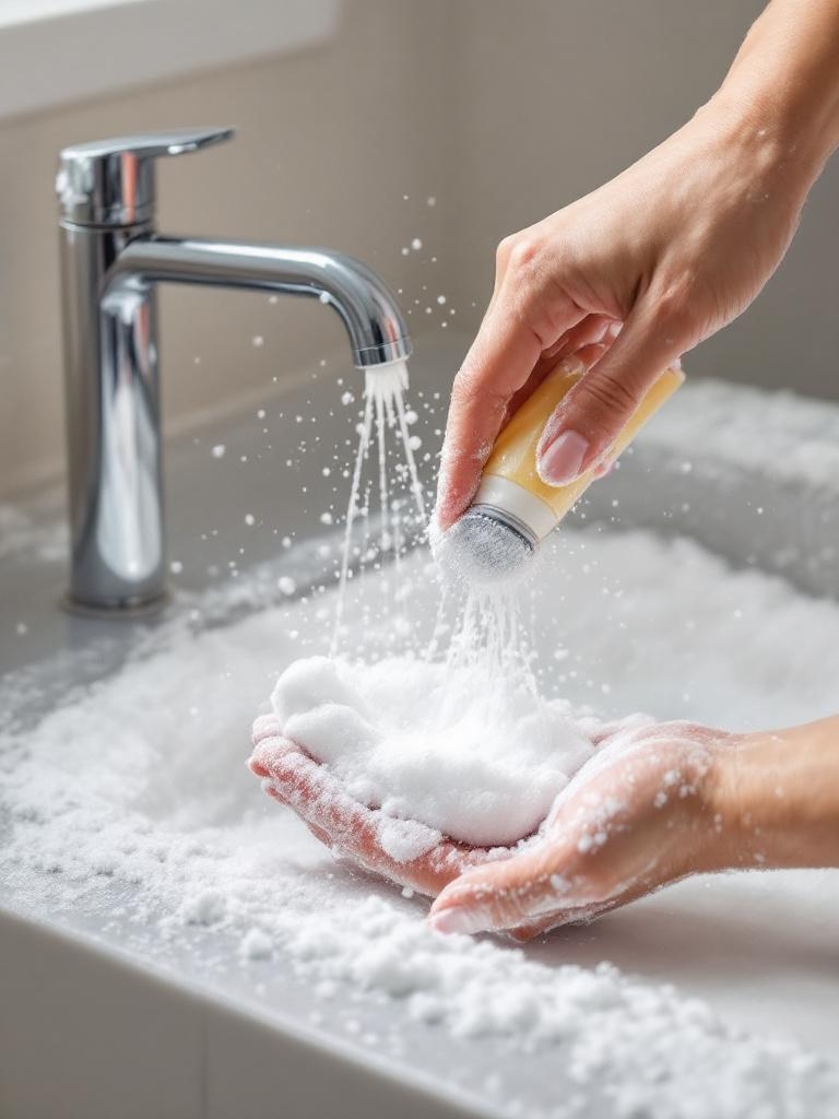 The Bare-Minimum Girl’s Approach to a Sparkling Bathroom 11 Bare-Minimum Girl's Approach to a Sparkling Bathroom: Foaming Shave Cream Kills Soap Scum