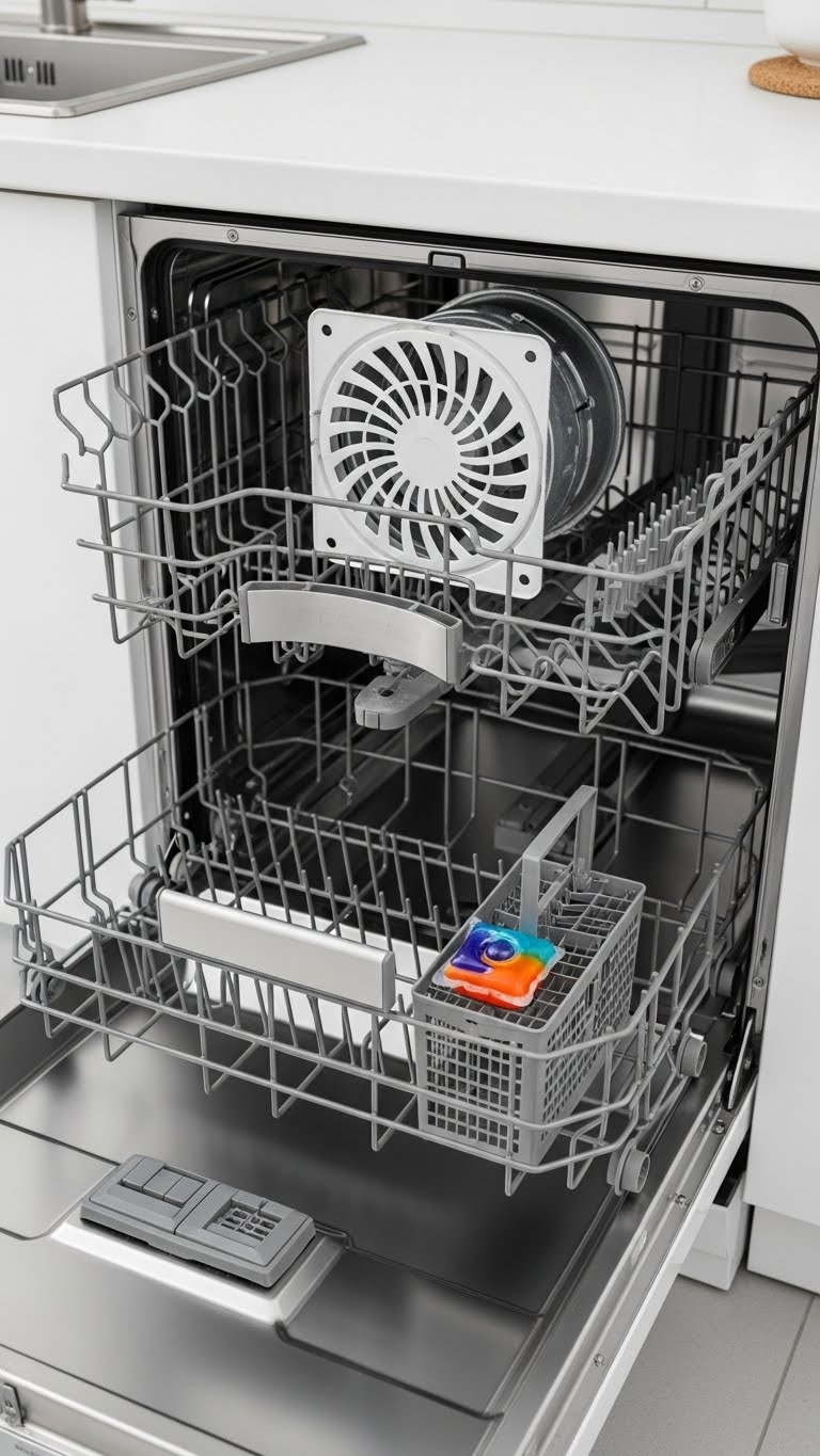 The Bare-Minimum Girl’s Approach to a Sparkling Bathroom 15 Bare-Minimum Girl's Approach to a Sparkling Bathroom: Toss the Exhaust-Fan Grate in the Dishwasher