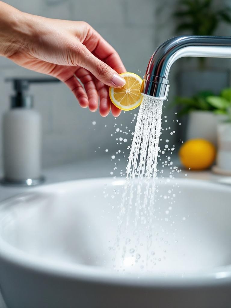 The Bare-Minimum Girl’s Approach to a Sparkling Bathroom 23 Bare-Minimum Girl's Approach to a Sparkling Bathroom: Lemon-Dunk Your Faucet Aerator