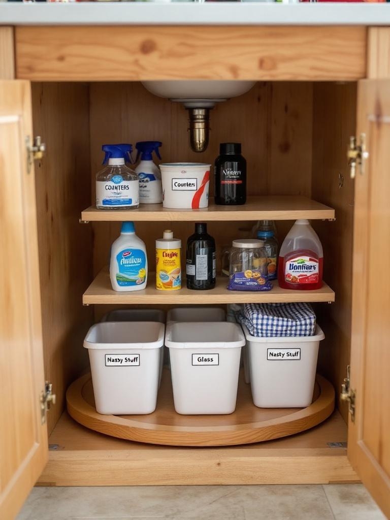 Lazy People Cleaning Hacks Pros Don't Want You to Know 25 Lazy People Cleaning Hacks Pros Don't Want You to Know: Labels and Lazy Susan Command Center