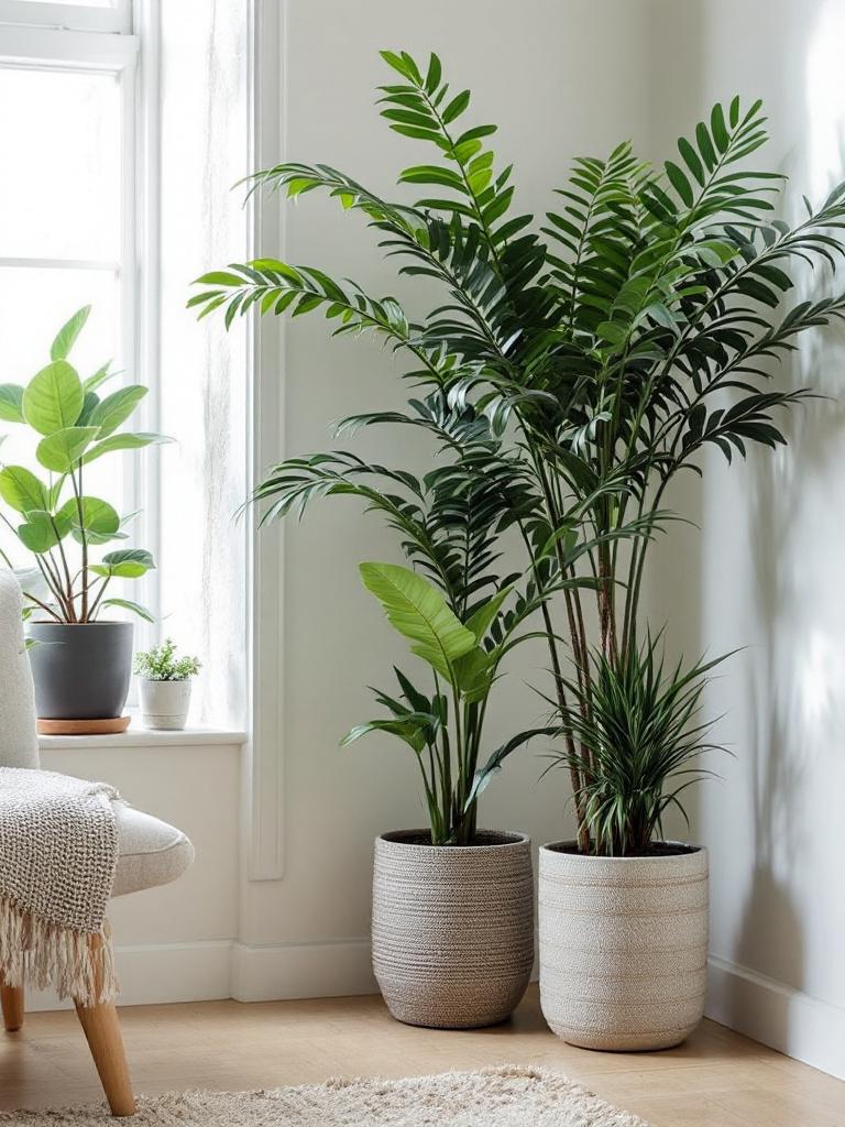 The Living Room Plants Decor Ideas Trend You’ll See Everywhere in 2026 6 The Rule of Three - a.k.a. Why Your Single Fern Looks Lonely
