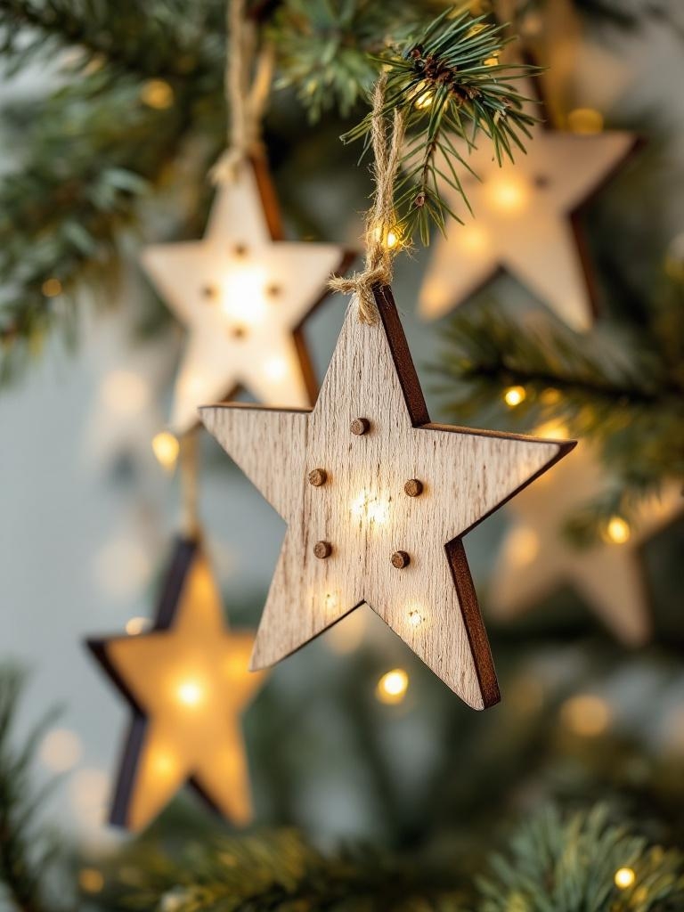 15 Winter-Ready Wood Accents That Add Instant Warmth to Your Home 15 Winter-Ready Wood Accents - Hang Wooden Star Ornaments for Subtle Holiday Flex