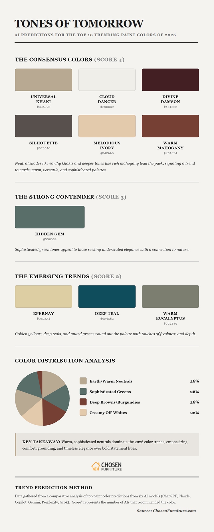 The 9 Hottest Trending Paint Colors of 2026 According to AI 73 Predictions for the Top 10 Trending Paint Colors of 2026