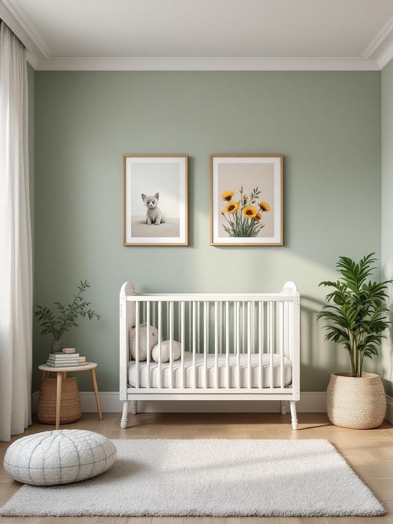7 Nursery Colors That Don't Suck (From Someone Who Learned the Hard Way) 8 Nursery Colors - Sage Green