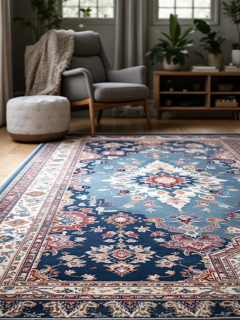 Make a Small Room Feel Bigger - Shrink Your Rug Yes, Really