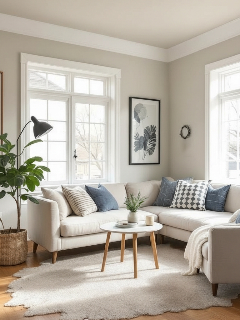 Make a Small Room Feel Bigger - Paint Everything One Color, Ceiling Included
