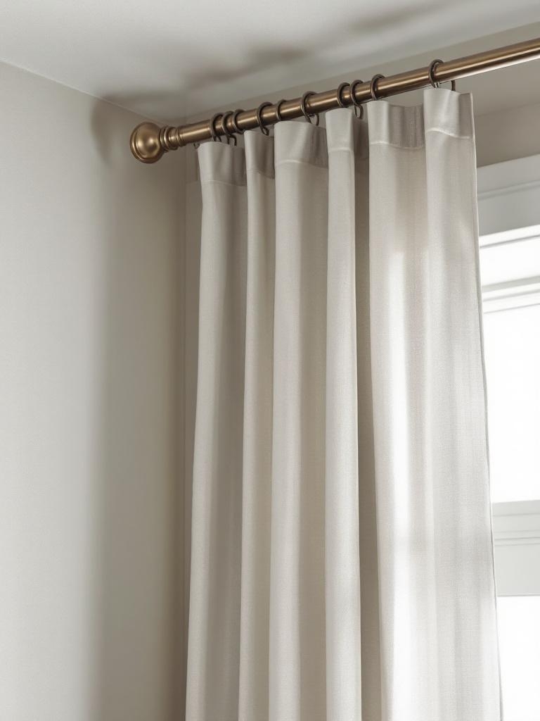 Make a Small Room Feel Bigger - Hang Curtains Sky-High
