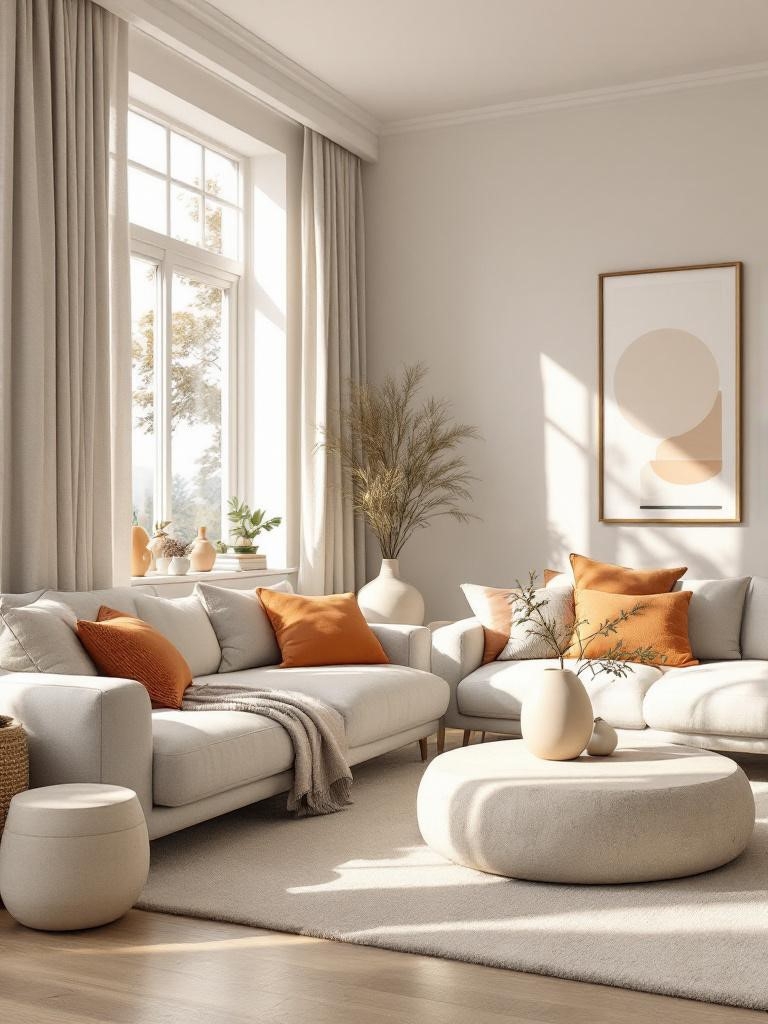 Pantone Cloud Dancer Is Everywhere: How to Use It Room by Room Guide 11 Pantone Cloud Dancer Room by Room Guide - Living Room: Your Cloud Sanctuary