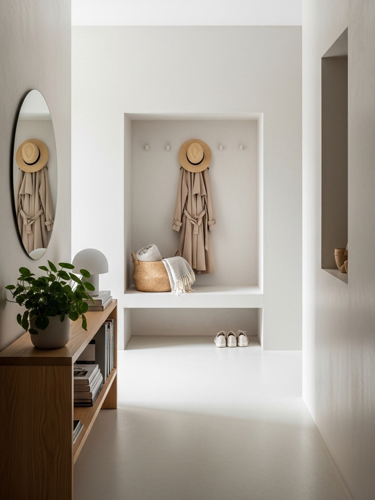 Pantone Cloud Dancer Is Everywhere: How to Use It Room by Room Guide 21 Pantone Cloud Dancer Room by Room Guide - Entryway: First Impressions That Last