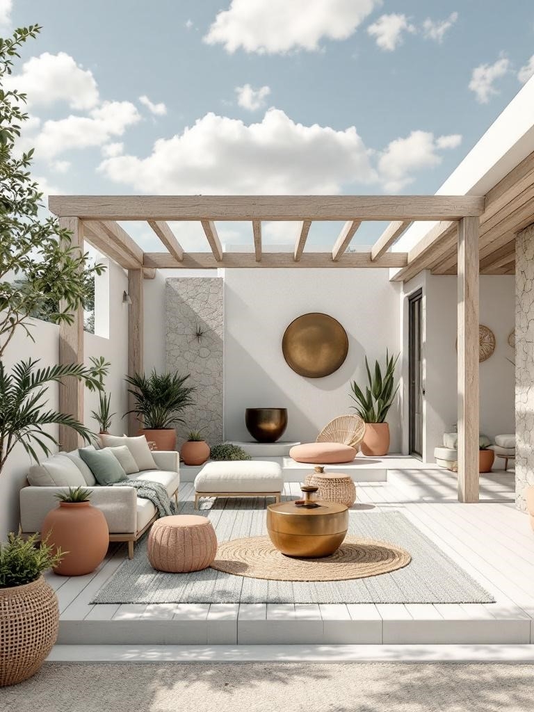 Pantone Cloud Dancer Is Everywhere: How to Use It Room by Room Guide 23 Pantone Cloud Dancer Room by Room Guide - Outdoor: Bring the Sky Down