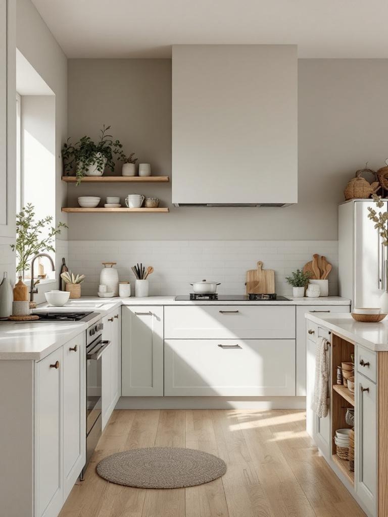 Pantone Cloud Dancer Is Everywhere: How to Use It Room by Room Guide 14 Pantone Cloud Dancer Room by Room Guide - Kitchen: Soft Meets Functional
