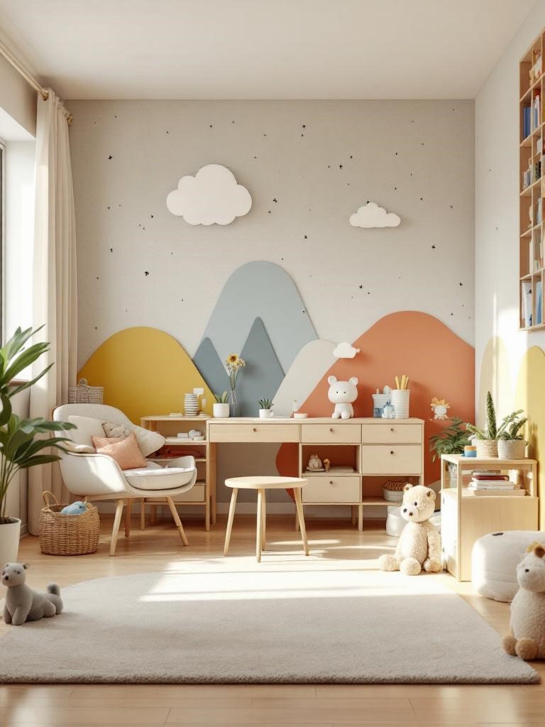 Pantone Cloud Dancer Is Everywhere: How to Use It Room by Room Guide 17 Pantone Cloud Dancer Room by Room Guide - Kids' Room: Playful Yet Polished