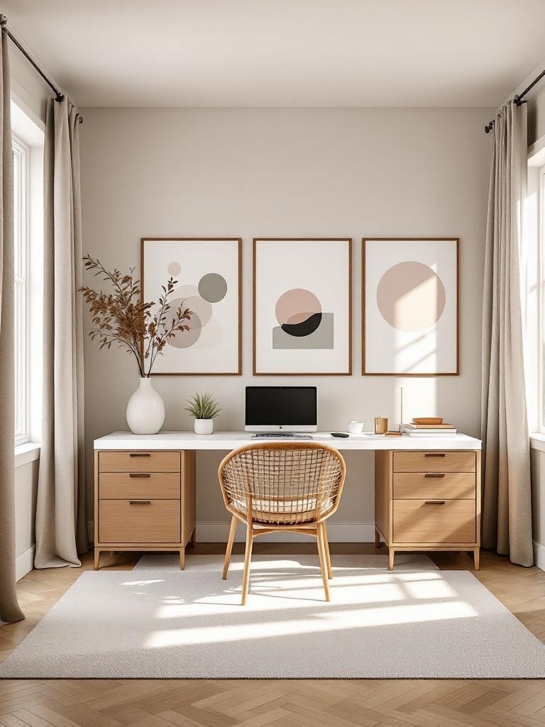 Pantone Cloud Dancer Is Everywhere: How to Use It Room by Room Guide 18 Pantone Cloud Dancer Room by Room Guide - Home Office: Focus Without the Funk