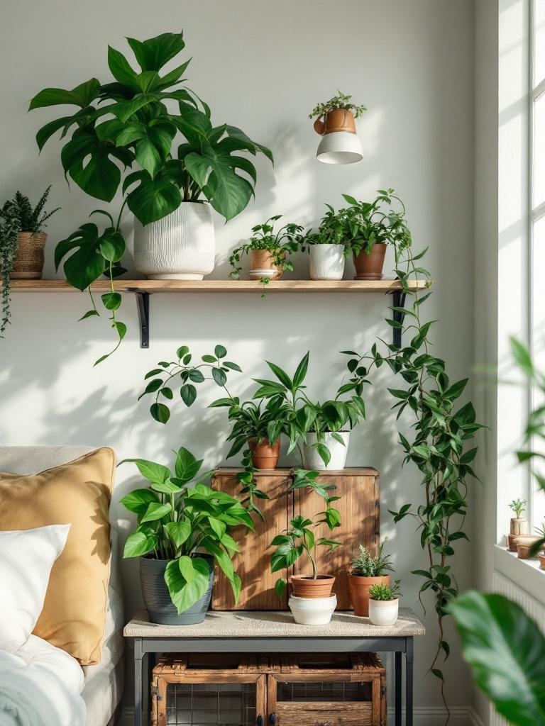 Plant Shelfies Are Everywhere - Here’s How to Make Yours Look Expensive 13 Plant Shelfie - Pick the Right Light, Not the Trendiest Plant