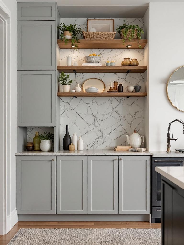 Home Updates Under $50 - Create a Fake Built-In with $4 Contact Paper