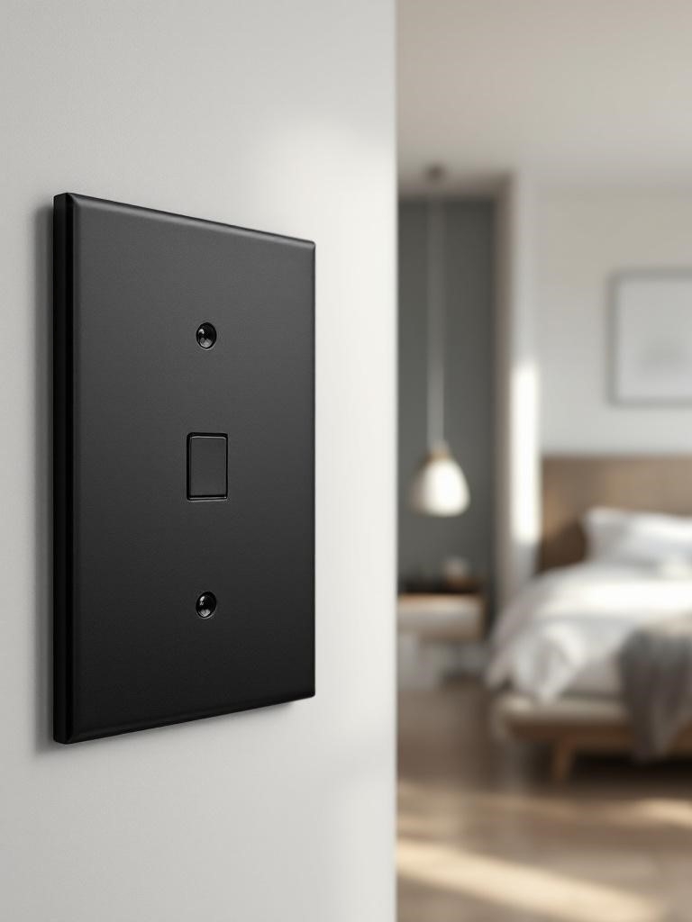 Home Updates Under $50 - Upgrade Switch Plates to Matte Black