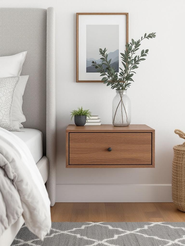 IKEA Hacks Look Expensive On a Budget - The $12 Floating Walnut Nightstand