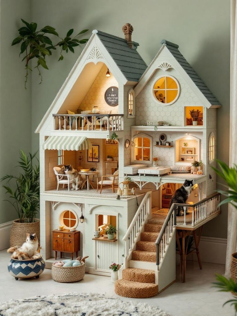 IKEA Hacks Look Expensive On a Budget - DUKTIG Dollhouse Turned Cat Palace
