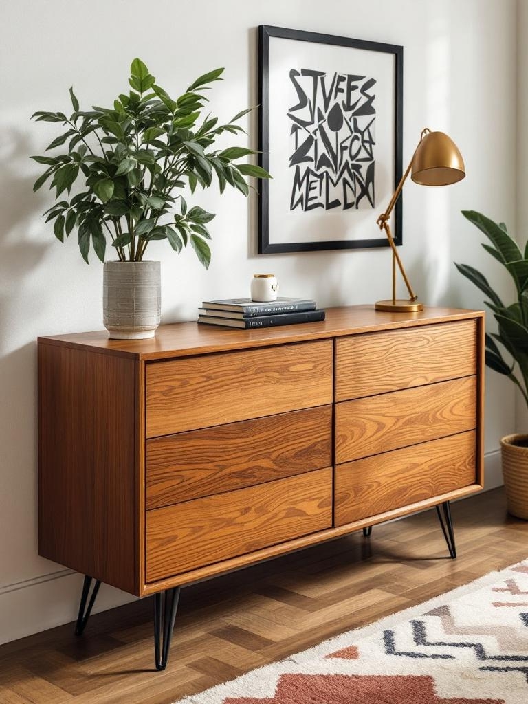 IKEA Hacks Look Expensive On a Budget - MALM Dresser? Mid-Century Media Masterpiece