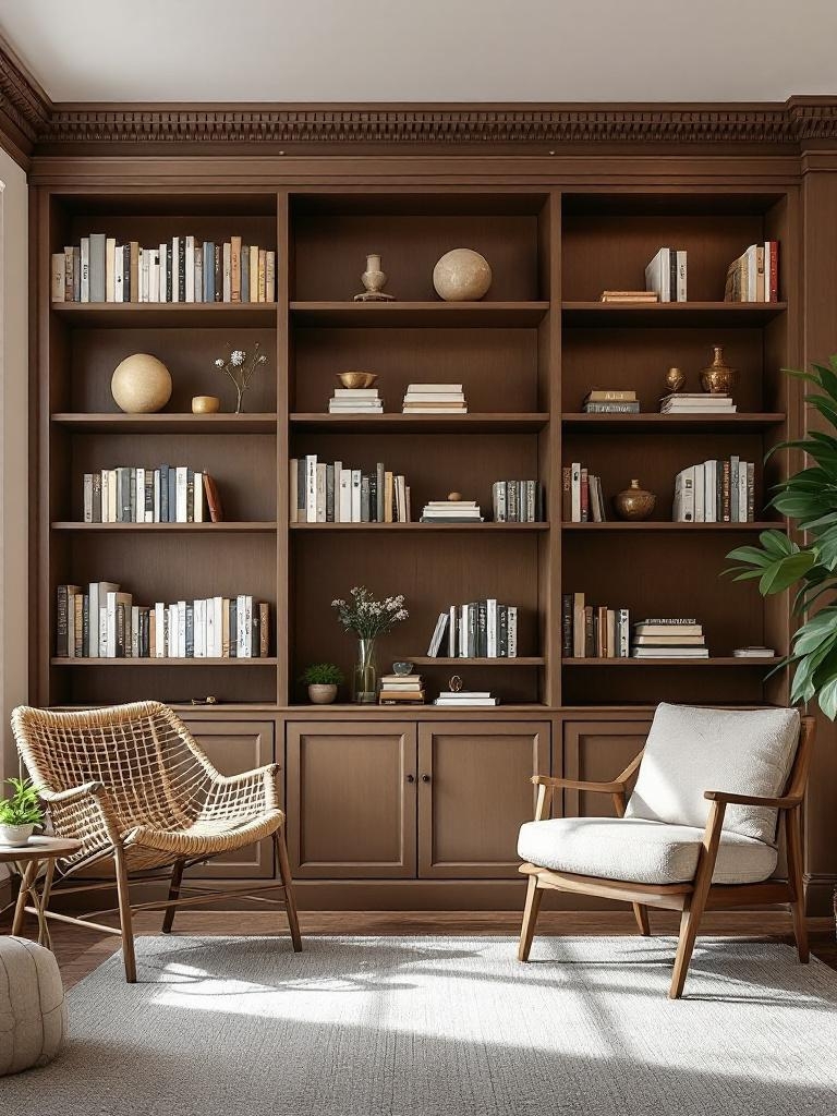 IKEA Hacks Look Expensive On a Budget - BILLY Bookcase Library Wall on Pocket Change