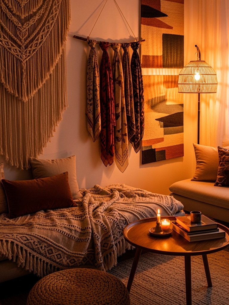 15 Boho Apartment Decor Ideas on a Budget That Look Expensive But Cost Less 17 Boho Apartment Decor Ideas on a Budget - Don't Forget Texture on the Walls
