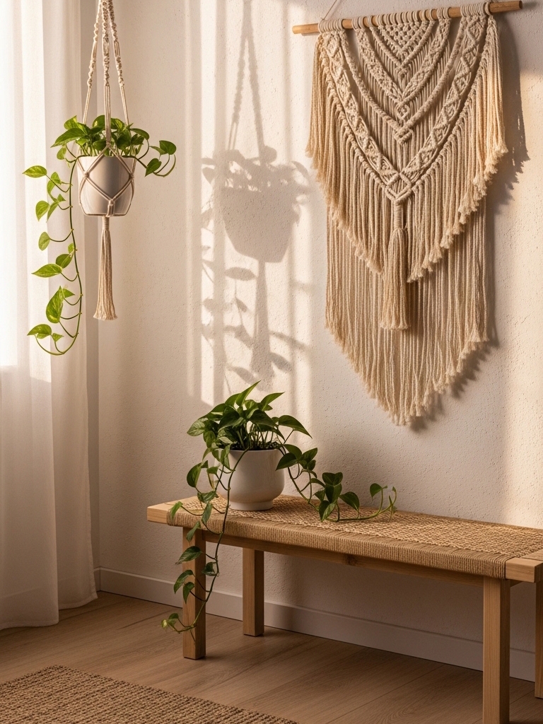 15 Boho Apartment Decor Ideas on a Budget That Look Expensive But Cost Less 7 Boho Apartment Decor Ideas on a Budget - Macramé Is Not Dead