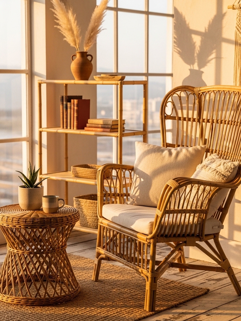 15 Boho Apartment Decor Ideas on a Budget That Look Expensive But Cost Less 12 Boho Apartment Decor Ideas on a Budget - Rattan Furniture Is Worth the Investment
