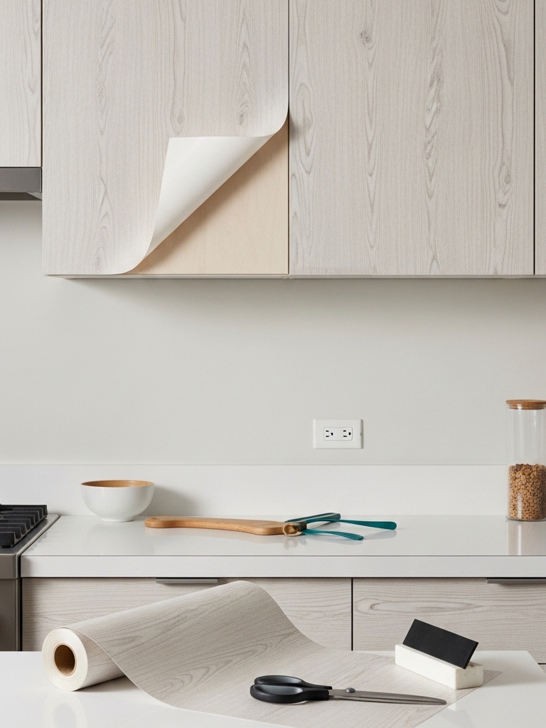 I Transformed My Ugly Rental Kitchen in 48 Hours for $150 (No Renovation Needed) 6 I Transformed My Ugly Rental Kitchen - The Cabinet Doors Were the First Thing to Go