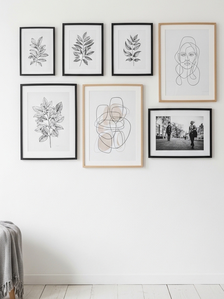 15 Scandinavian Decor Ideas That Look High-End on a Baby Budget 16 Scandinavian Budget Decor Ideas - Try a Gallery Wall With Simple Frames
