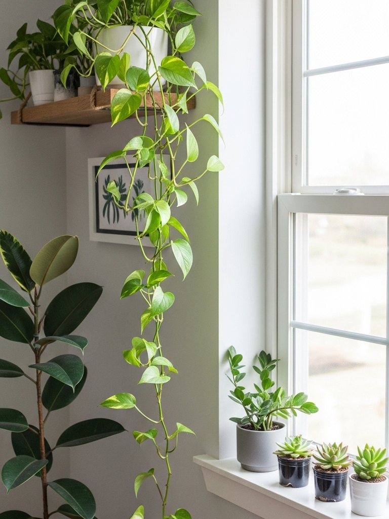 15 Scandinavian Decor Ideas That Look High-End on a Baby Budget 12 Scandinavian Budget Decor Ideas - Add Plants - Lots of Them