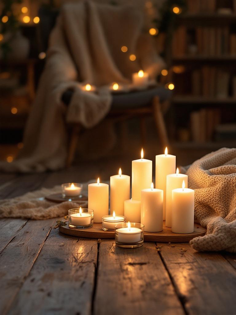 15 Scandinavian Decor Ideas That Look High-End on a Baby Budget 15 Scandinavian Budget Decor Ideas - Use Candles for Hygge Vibes