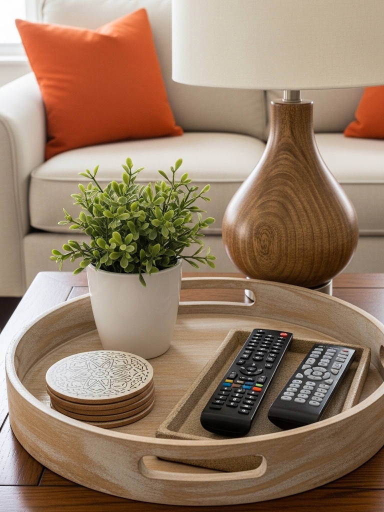 Steal My Budget Luxury Living Room Shopping List (Looks Way More Expensive) 7 Budget Luxury Living Room Shopping List - Trays and Organization