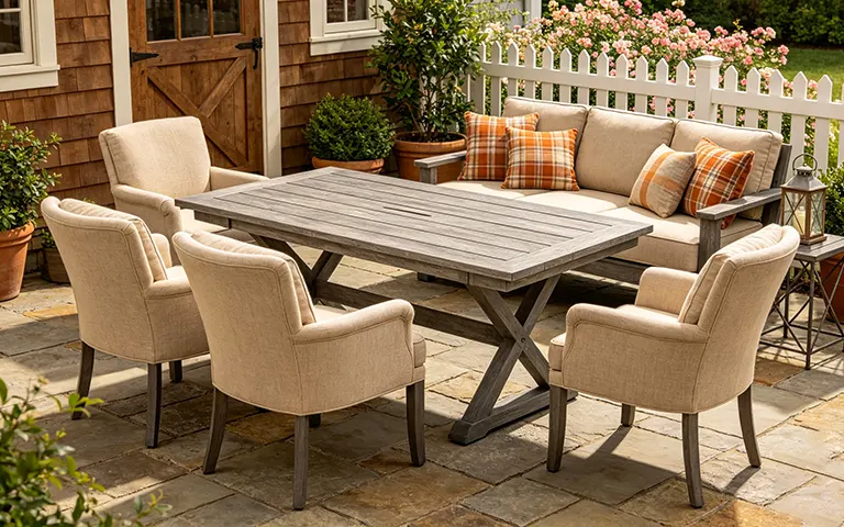 12 Modern Farmhouse Patio Furniture Ideas for a Cozy Outdoor Escape