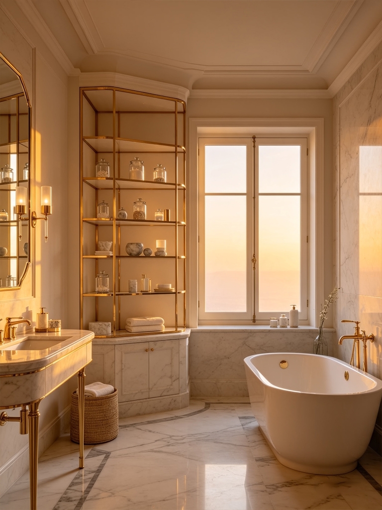 17 Bathroom Furniture Ideas That Turn Everyday Washrooms Into Luxury Spaces 10 Corner Shelving Unit for bathrooms