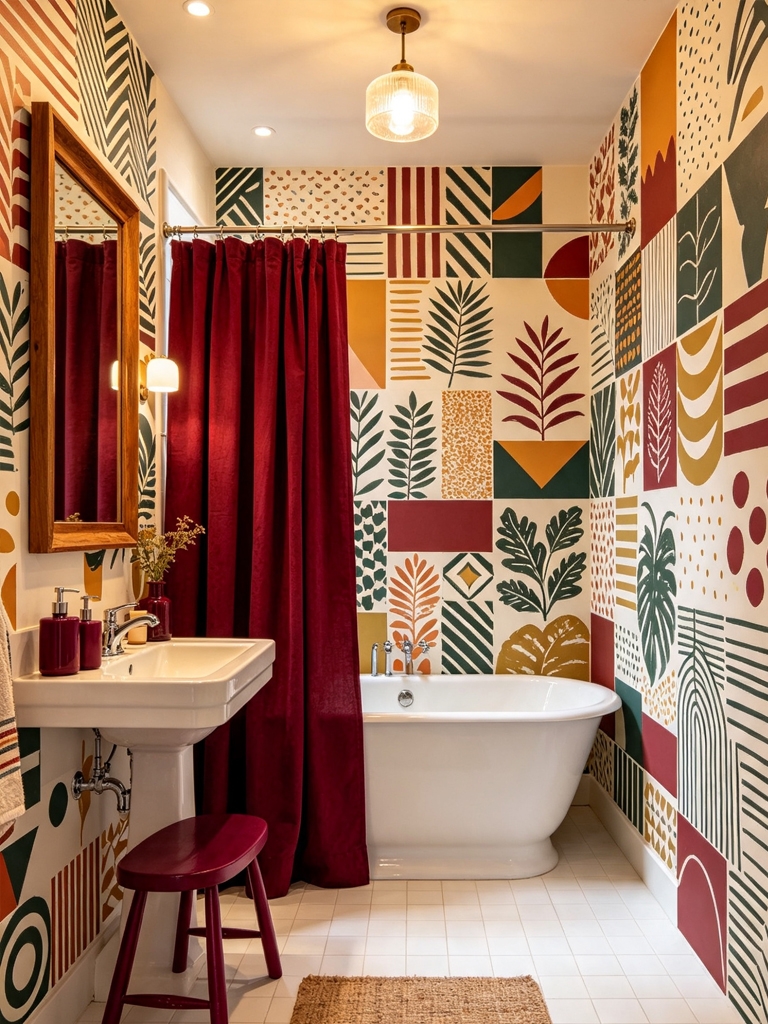 11 Apartment Bathroom Decor Ideas That Look Expensive Without the Price Tag 13 Removable Wall Decals or Art apartment bathroom