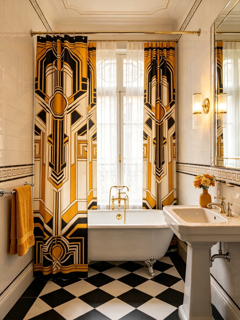 11 Apartment Bathroom Decor Ideas That Look Expensive Without the Price Tag 11 Shower Curtain and Liner Upgrade apartment bathroom