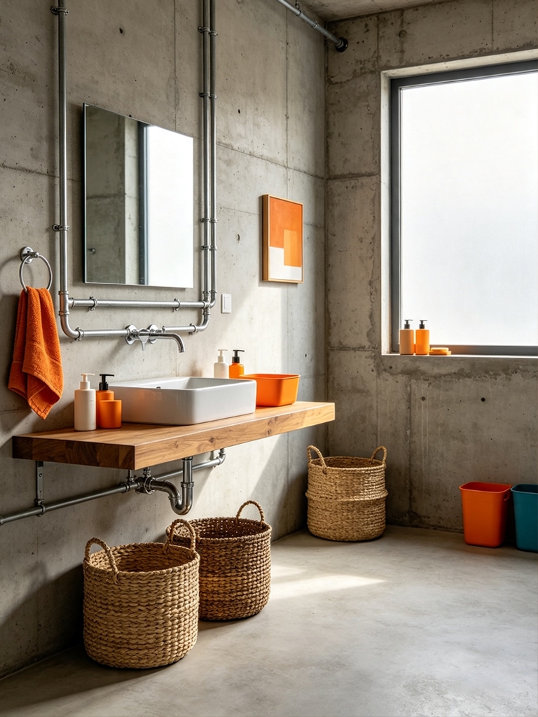 11 Apartment Bathroom Decor Ideas That Look Expensive Without the Price Tag 10 Woven Baskets and Bins bathroom decor