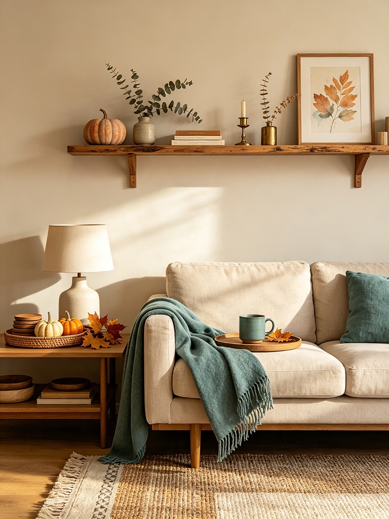 15 Neutral Fall Decor Ideas for a Timeless Autumn Home 14 The Subtle Art of the Vignette as Home Decor