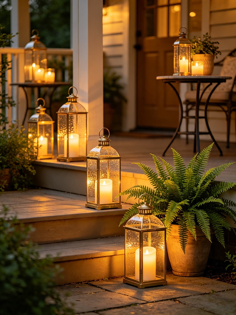 15 Fall Front Porch Decor Ideas Everyone Will Copy 22 Fall Front Porch Decor Candle Lanterns and Flameless Candles