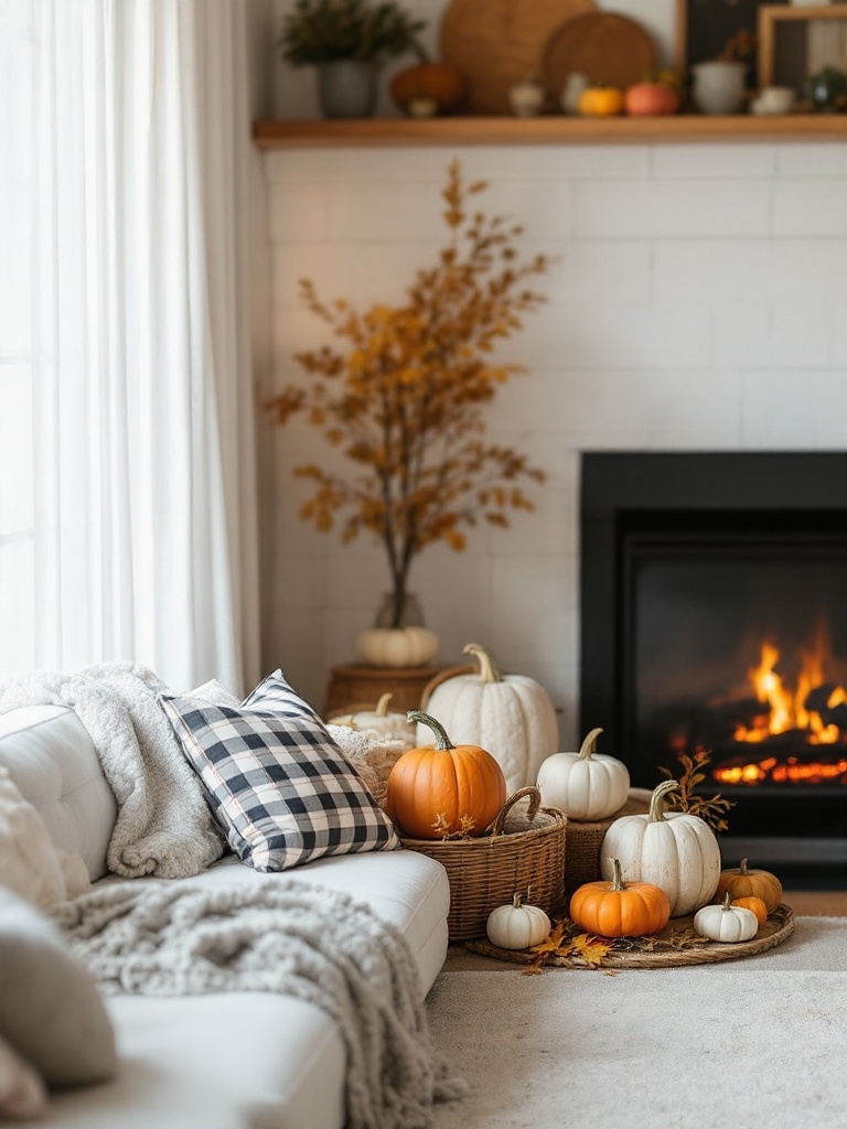 11 Cheap Fall Decor Ideas That Look Surprisingly Luxurious 4 Cheap Fall Decor Ideas - Swap Pillow Covers Instead of Buying New Pillows