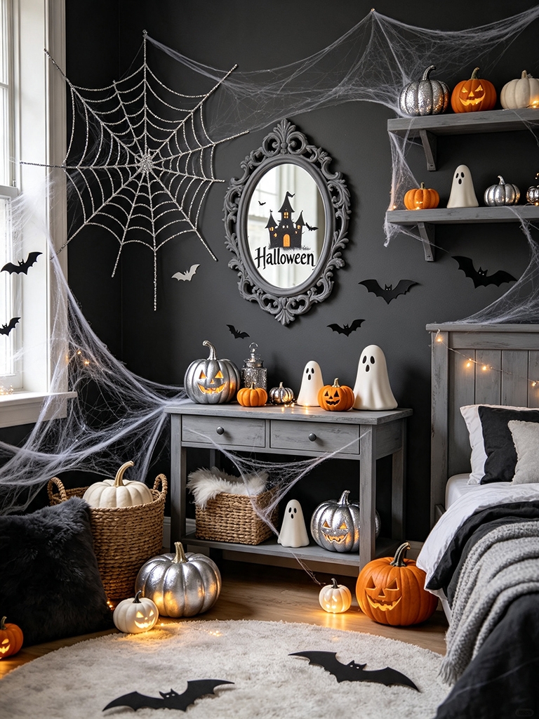 13 Tasteful and Elegant Halloween Decor Ideas for a Home That Feels Like You 16 Cobwebs, But Make It Fashion - Tasteful and Elegant Halloween Decor