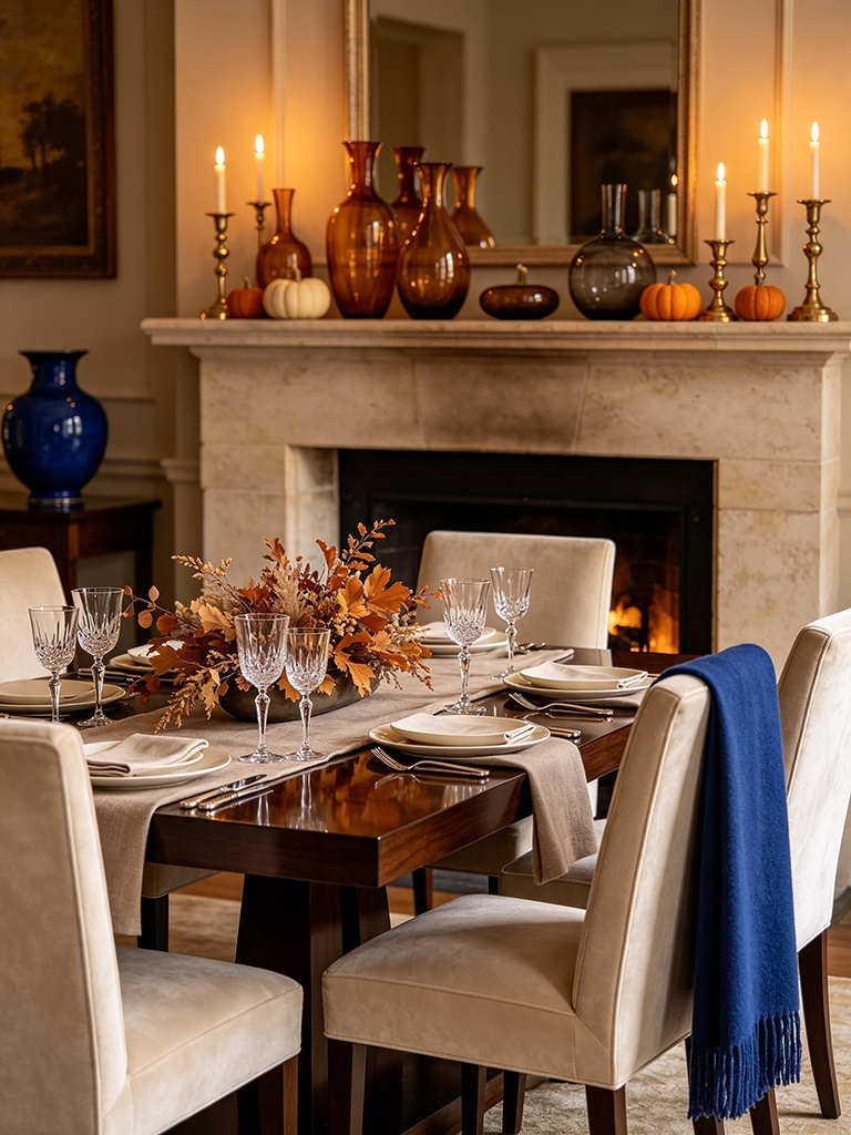 15 Neutral Fall Decor Ideas for a Timeless Autumn Home 15 Elevate with Elegant Glassware