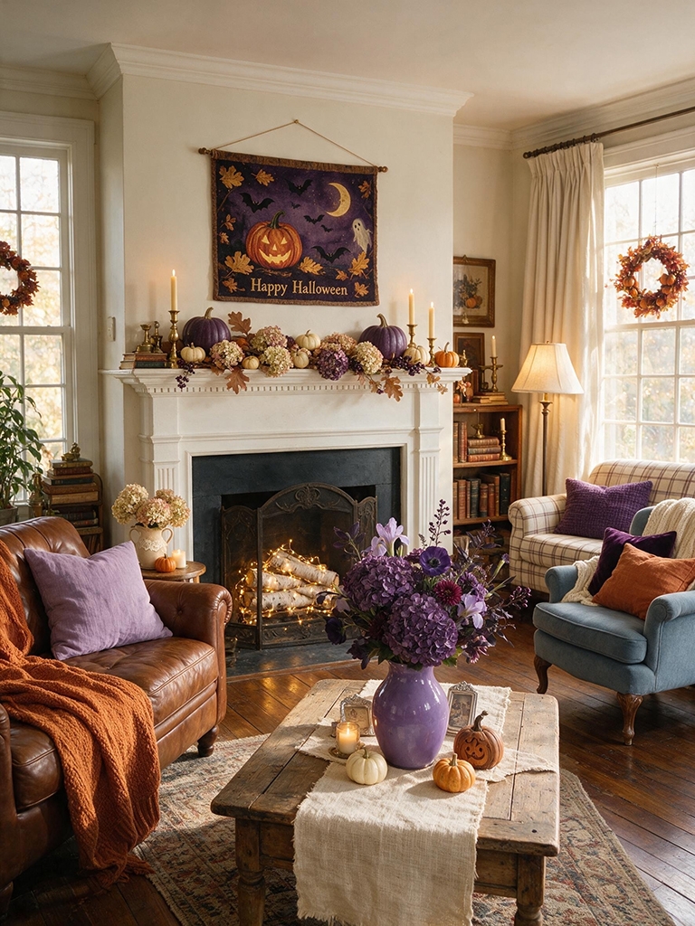 13 Tasteful and Elegant Halloween Decor Ideas for a Home That Feels Like You 6 Tasteful and Elegant Halloween Decor - Dried Hydrangeas