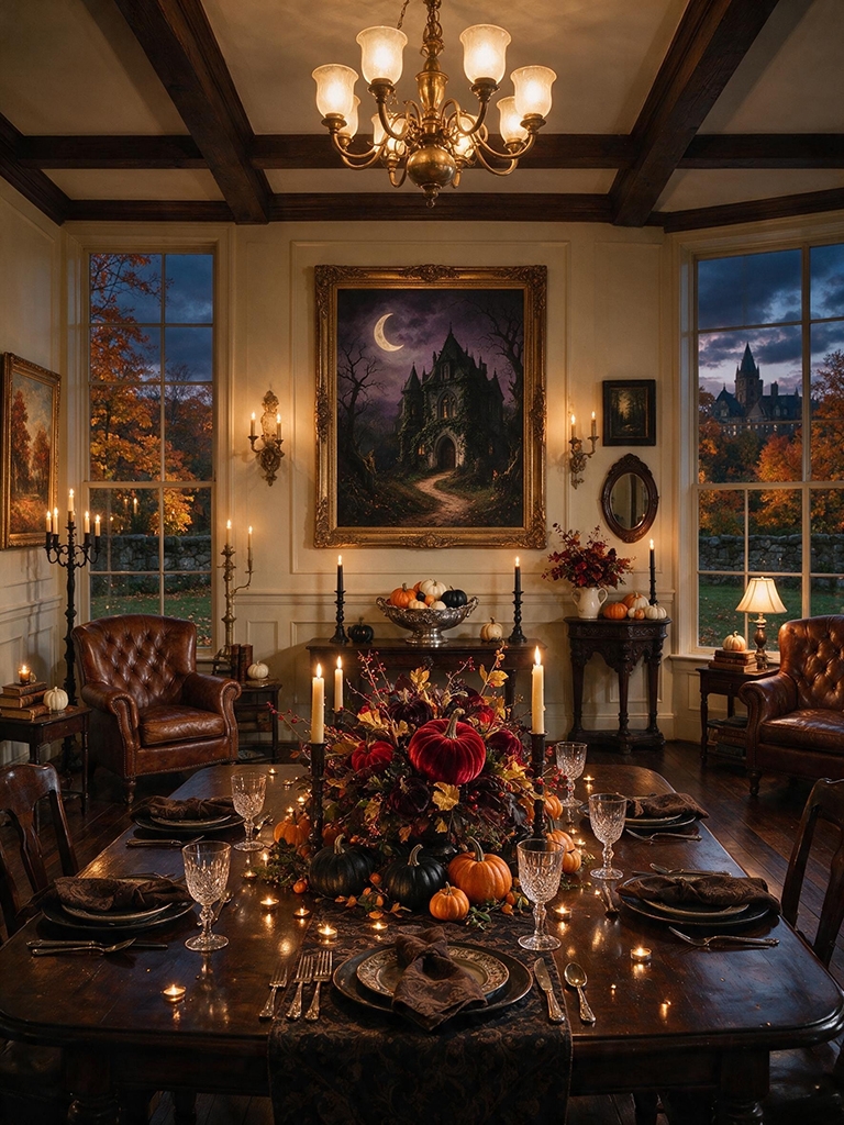 13 Tasteful and Elegant Halloween Decor Ideas for a Home That Feels Like You 7 Tasteful and Elegant Halloween Decor - Moody Seasonal Art Pieces