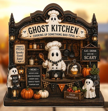 11 Halloween Kitchen Decor Ideas That Feel Cozy, Not Creepy 12 Farmhouse Ghosts Halloween Kitchen Decor
