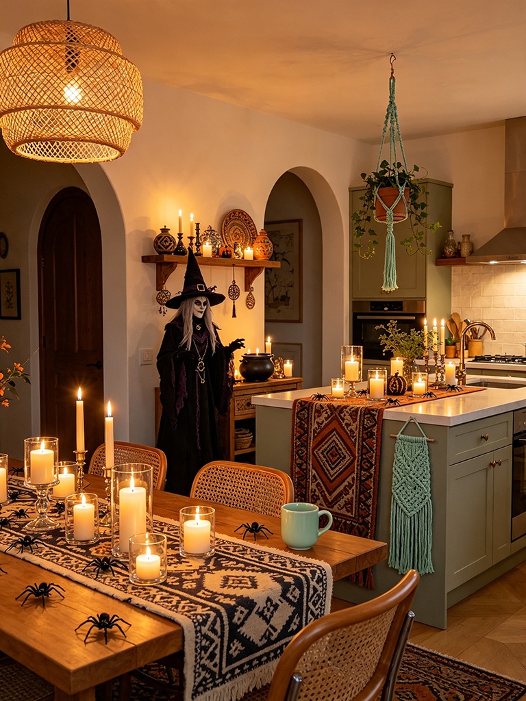 11 Halloween Kitchen Decor Ideas That Feel Cozy, Not Creepy 14 Halloween Kitchen Decor Ideas - Use Candles for a Warmer Halloween Feel