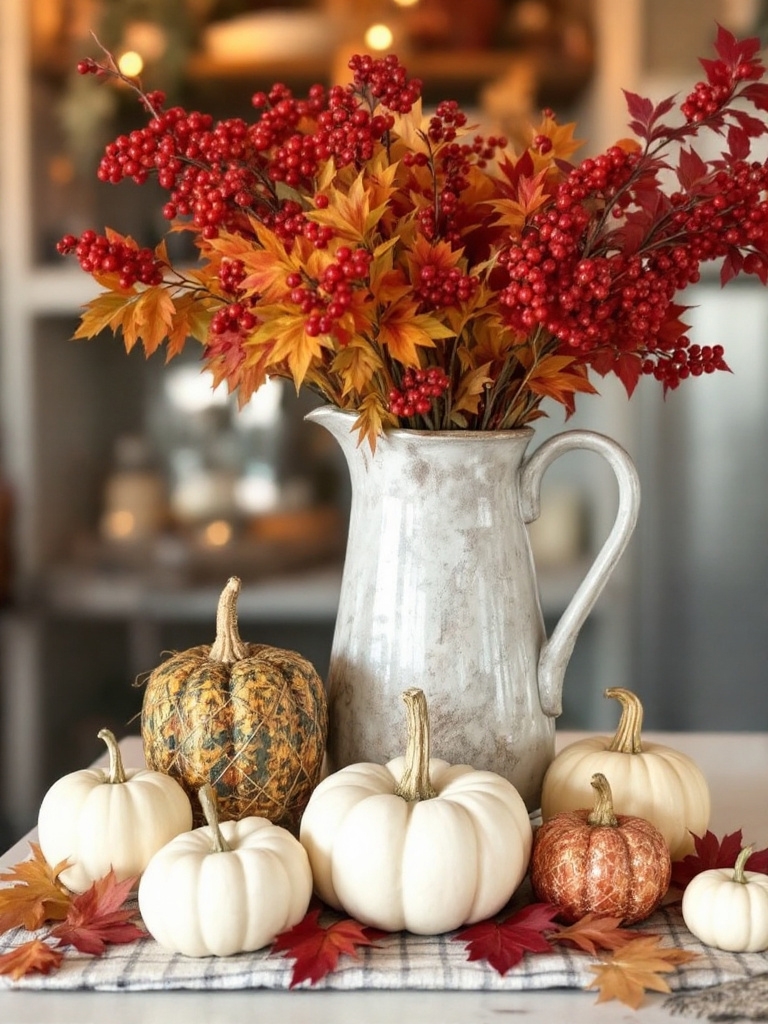 11 Cheap Fall Decor Ideas That Look Surprisingly Luxurious 14 Fill Glass Jars and Vases with Simple Stems - Cheap Fall Decor Ideas