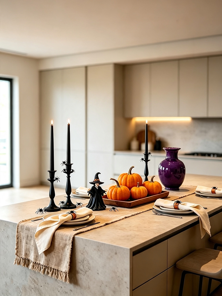 11 Halloween Kitchen Decor Ideas That Feel Cozy, Not Creepy 19 Let the Dining Area Join In - Halloween Kitchen Decor Ideas
