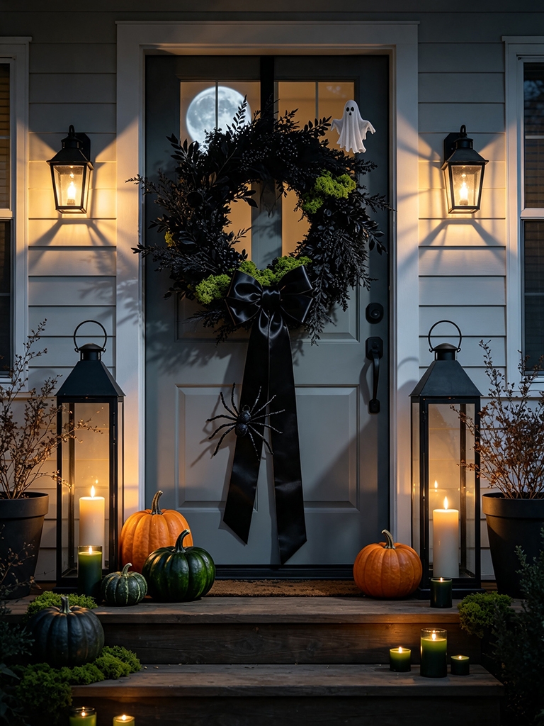 11 Halloween Party Decor Ideas for a Spooky Outdoor Celebration 6 Halloween Party Decor Ideas - Set the Mood at the Front Door Before Guests Even Walk In